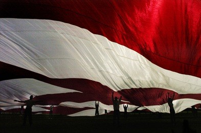 Custom Double Sided Flag Digital Printing Full Color Huge Flag