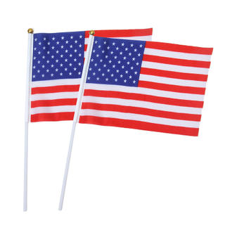 Small Promotional Hand Flag Election Stick Usa Flag Hand Held