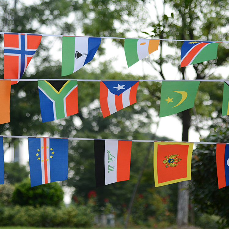 Colorful Triangle Bunting Flag Pennants Outdoor Bunting Flag
