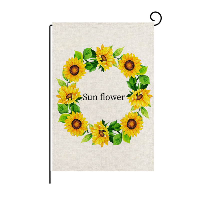 Colorful Printed Garden Flag Summer Garden Yard Flag