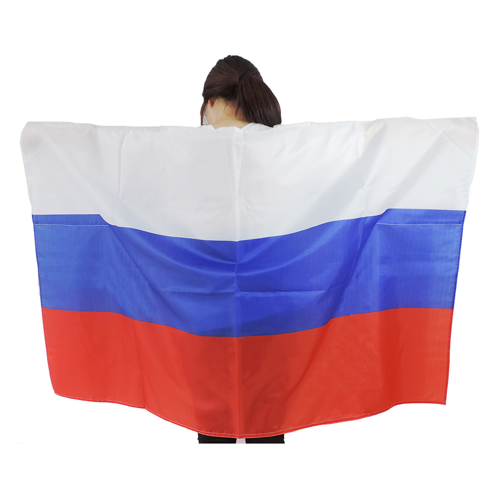 High Quality Satin Fabric National Flag Shawl Body Flag