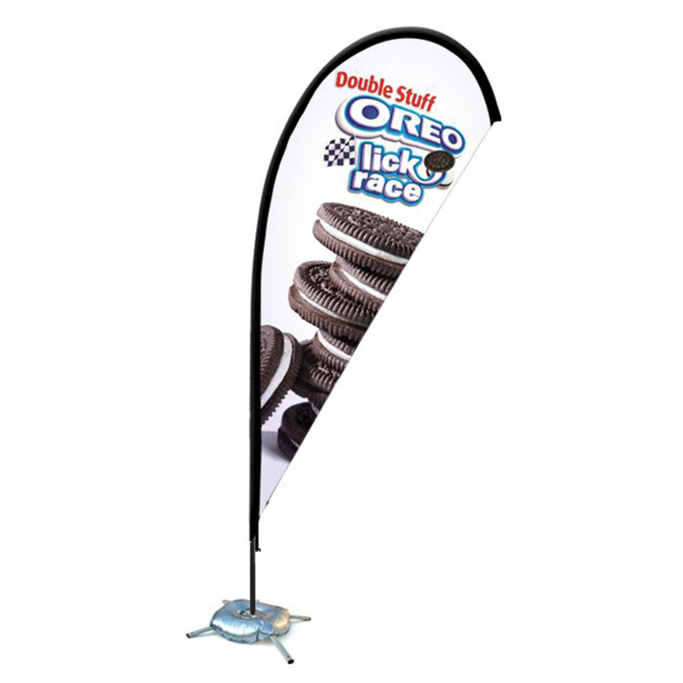 Polyyerster Advertising Flags Banner Feather outside Beach Flags