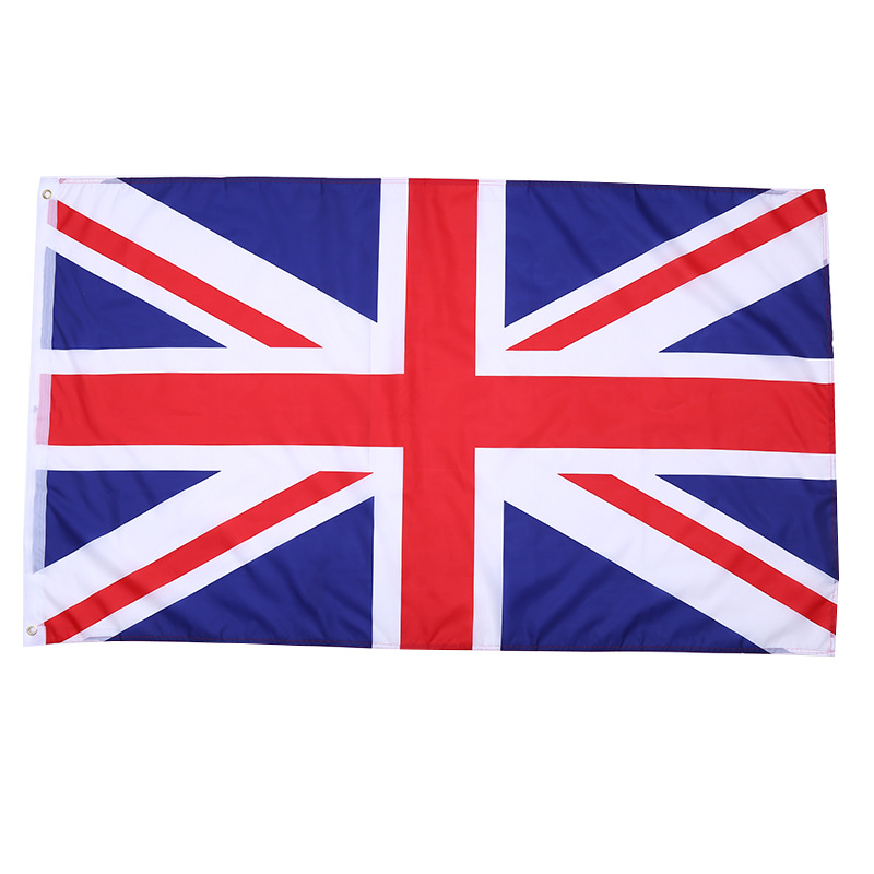Custom Polymer Polyester Flag 3x5 Custom Logo Led Uk National Flag