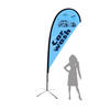 Polyyerster Advertising Flags Banner Feather outside Beach Flags