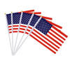 Custom Hand Held Plastic Union Jack Flag Wooden Sticks American Hand Held Stick Flags